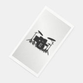 Monogram Drum Set Silver Serviette (Ecke)