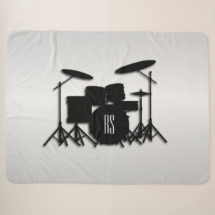 Monogram Drum Set Silver Sherpadecke
