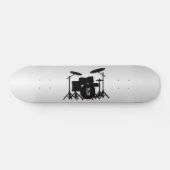 Monogram Drum Set Silver Skateboard (Horizontal)