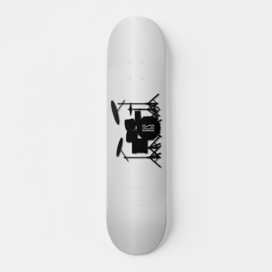 Monogram Drum Set Silver Skateboard (Vorne)