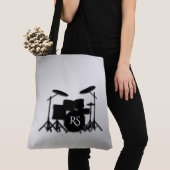 Monogram Drum Set Silver Tasche (Von Nahem)