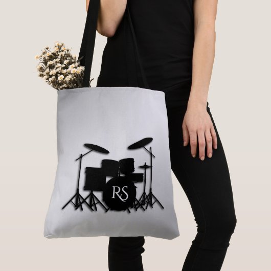 Monogram Drum Set Silver Tasche (Von Nahem)