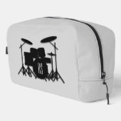 Monogram Drum Set Silver Waschbeutel (Rechte Ecke)