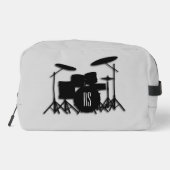 Monogram Drum Set Silver Waschbeutel (Rückseite)
