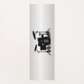 Monogram Drum Set Silver Yogamatte (Vorderseite)