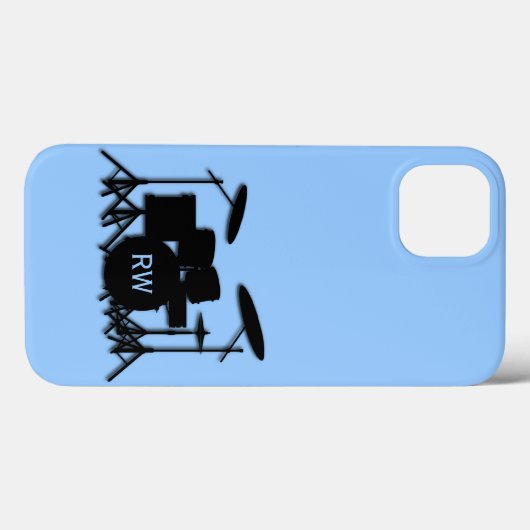 Monogram Drums Case-Mate iPhone Hülle (Rückseite (Horizontal))