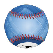 Monogram Dunkelblauer Hi-Tech-Hintergrund Baseball (Rückseite)