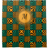 Monogram Duschvorhang (Vorderseite)