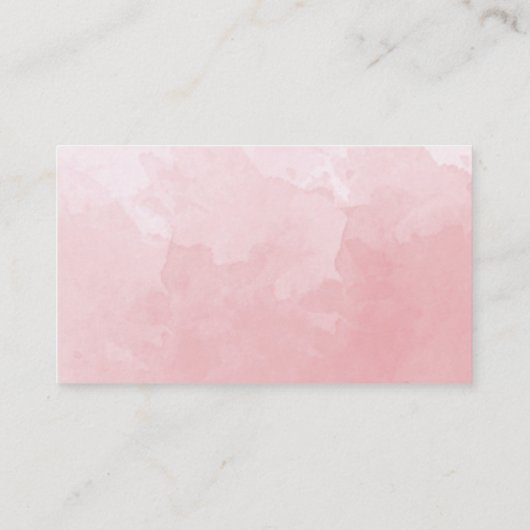 Monogram Dusty Rose Watercolor Hochzeitsempfang Begleitkarte (Rückseite)