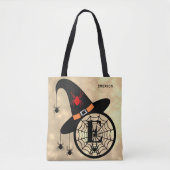 Monogram E Cloud Sky Hexenspinnen Name All-over Tasche (Vorderseite)