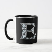 Monogram E Imitate Diamond Tasse (Links)