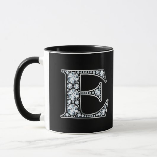 Monogram E Imitate Diamond Tasse (Links)