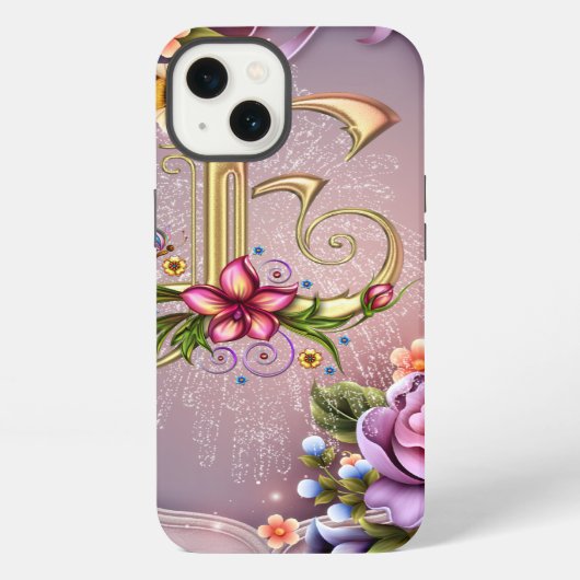 Monogram E iPad Air Hülle iPhone Hülle (Rückseite)