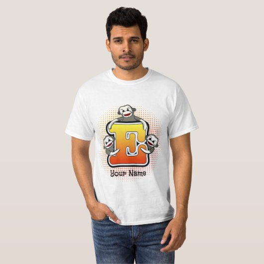 Monogram E Sock Monkey T - Shirt (Vorne ganz)