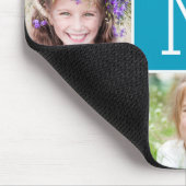 Monogram EDITABLE COLOR Foto Mouse Pad Mousepad (Ecke)