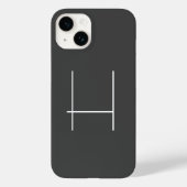 Monogram Eigenname Initial Modern Minimalistisch G Case-Mate iPhone Hülle (Rückseite)