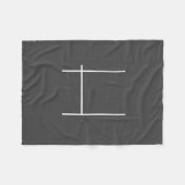 Monogram Eigenname Initial Modern Minimalistisch G Fleecedecke (Vorderseite (Horizontal))