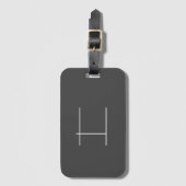 Monogram Eigenname Initial Modern Minimalistisch G Gepäckanhänger (Vorderseite Vertikal)