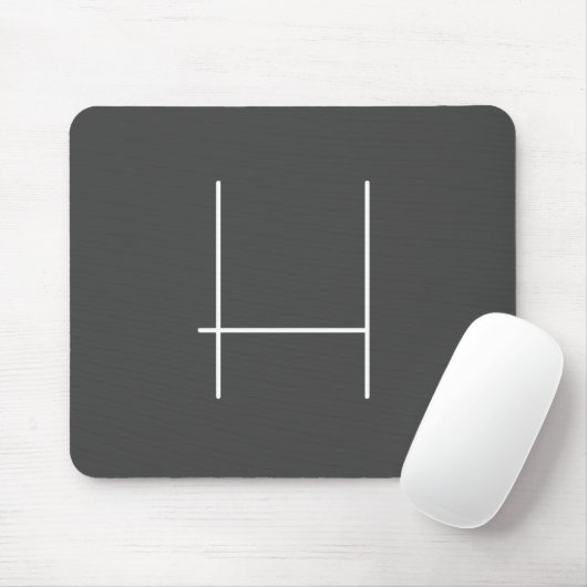 Monogram Eigenname Initial Modern Minimalistisch G Mousepad (Mit Mouse)