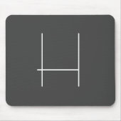 Monogram Eigenname Initial Modern Minimalistisch G Mousepad (Vorne)