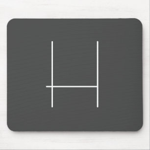 Monogram Eigenname Initial Modern Minimalistisch G Mousepad