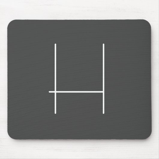Monogram Eigenname Initial Modern Minimalistisch G Mousepad (Vorne)