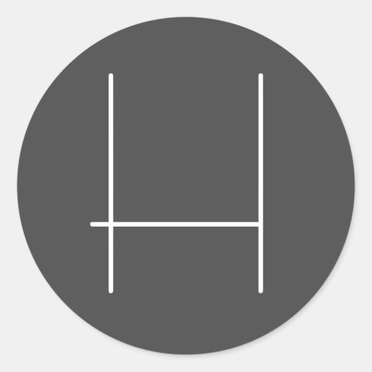 Monogram Eigenname Initial Modern Minimalistisch G Runder Aufkleber (Vorderseite)