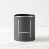 Monogram Eigenname Initial Modern Minimalistisch G Tasse (Zentrum)