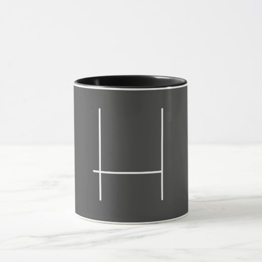 Monogram Eigenname Initial Modern Minimalistisch G Tasse (Zentrum)