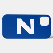 Monogram Eigenname Initial Modern Schlicht Minimal Case-Mate iPhone Hülle (Rückseite (Horizontal))