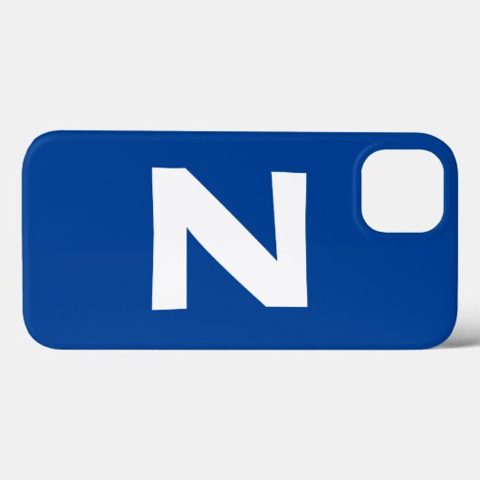 Monogram Eigenname Initial Modern Schlicht Minimal Case-Mate iPhone Hülle (Rückseite (Horizontal))