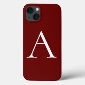 Monogram Eigenname Initial Modern Schlicht Minimal Case-Mate iPhone Hülle (Rückseite)