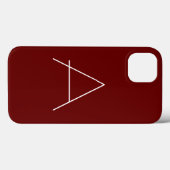Monogram Eigenname Initial Modern Schlicht Minimal Case-Mate iPhone Hülle (Rückseite (Horizontal))