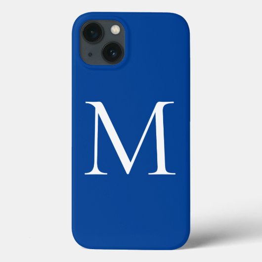 Monogram Eigenname Initial Modern Schlicht Minimal Case-Mate iPhone Hülle (Rückseite)