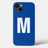 Monogram Eigenname Initial Modern Schlicht Minimal Case-Mate iPhone Hülle (Rückseite)