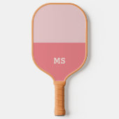 Monogram Einfach Moderner Minimal Pickleball Schläger (Vorderseite)