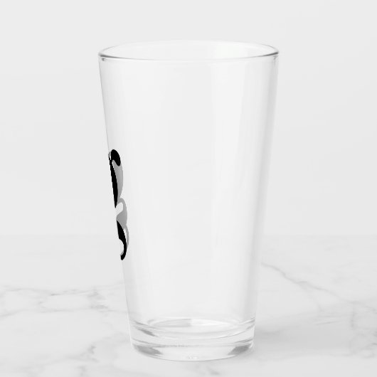 Monogram Einfache Bierart Glas (Links)