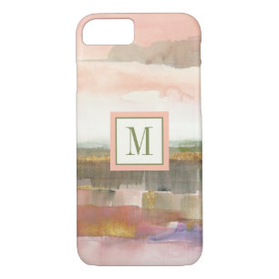 Monogram Einfluss von Line und Color Gold Crop Case-Mate iPhone Hülle