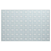 Monogram-Eisblau Stoff (Fat Quarter (45,7 x 55,9 cm))