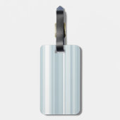 Monogram Eisblauer Streifen Gepäckanhänger (Rückseite vertikal)
