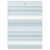 Monogram Eisblauer Streifen Klemmbrett (Rückseite)