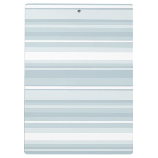 Monogram Eisblauer Streifen Klemmbrett (Rückseite)