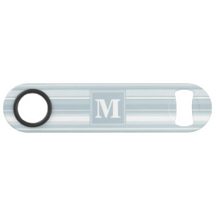 Monogram Eisblauer Streifen Speed Flaschenöffner