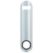 Monogram Eisblauer Streifen Speed Flaschenöffner (Rückseite)