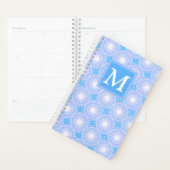 Monogram Electric Blue Circles pattern Planer (Anzeige)