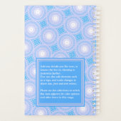 Monogram Electric Blue Circles pattern Planer (Rückseite)