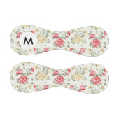 Monogram Elegance Tapete Muster rosa Rosen Baseball (Paneele)