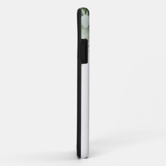 Monogram Elegant B Greenery Case-Mate iPhone Case (Hinten/Rechts)