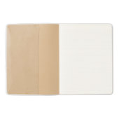 Monogram Elegant Black Leather Masculine Extra Großes Moleskine Notizbuch (Innenseite)