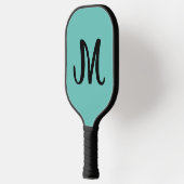 MONOGRAM ELEGANT BLAU SCRIPT PICKLEBALL PADDDLE PICKLEBALL SCHLÄGER (Links)